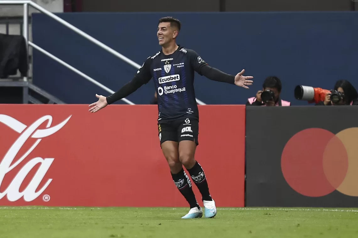 El argentino Michael Hoyos anota el primer gol de la Liga ecuatoriana para el triunfo de Independiente del Valle