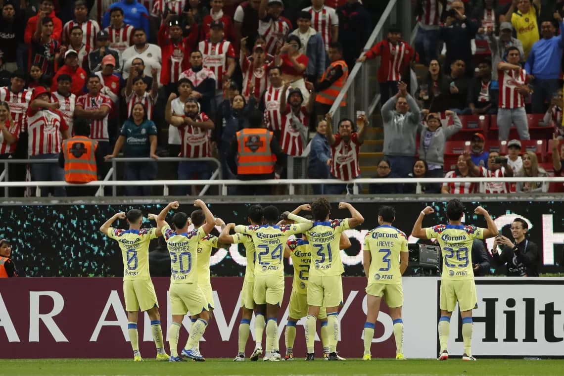 0-3. América asesta duro golpe a Guadalajara y deja en aprietos al argentino Fernando Gago