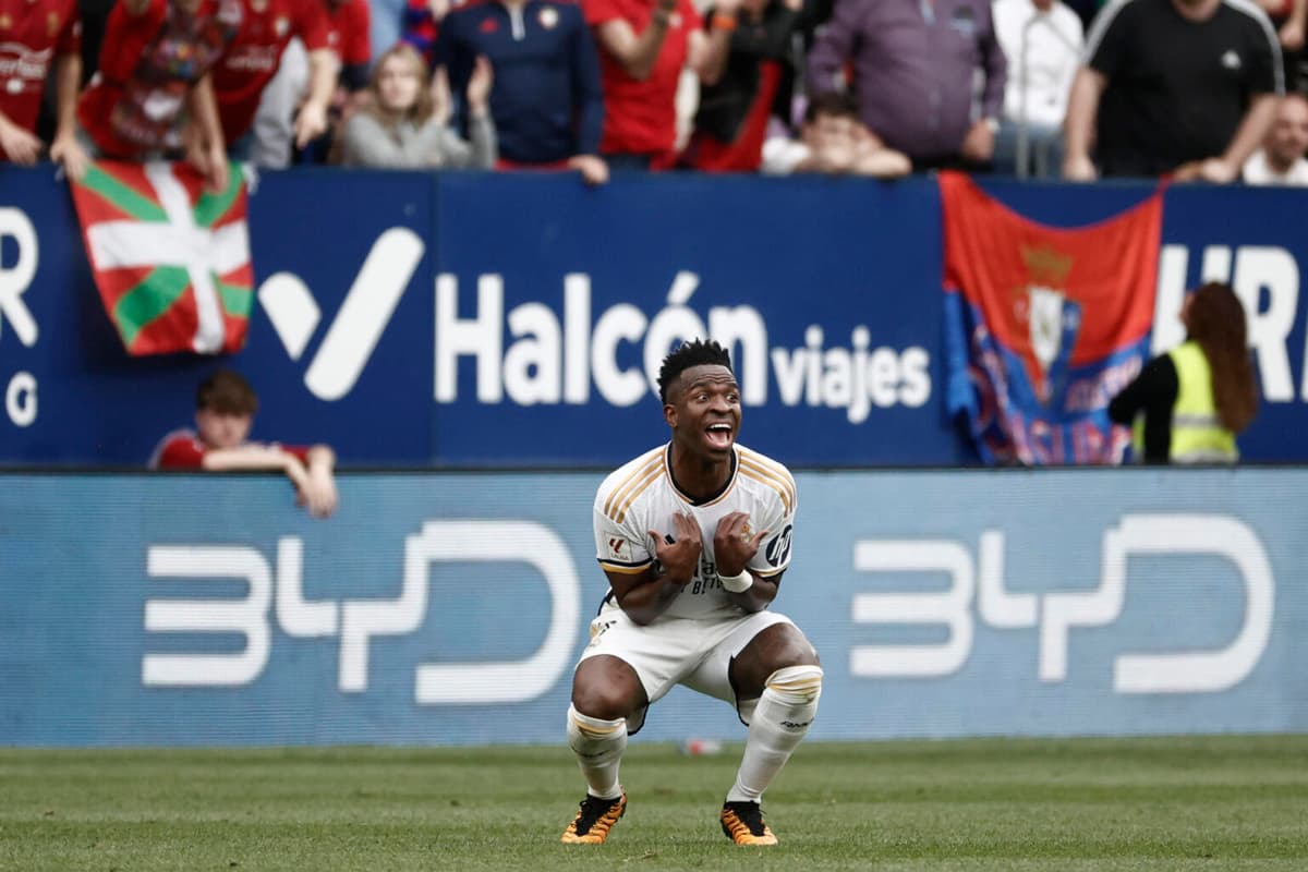 Brasileño Vinícius: cuatro partidos seguidos marcando y amonestado