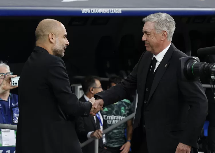 Ancelotti y el español Guardiola, el clásico reciente de la ‘Champions’