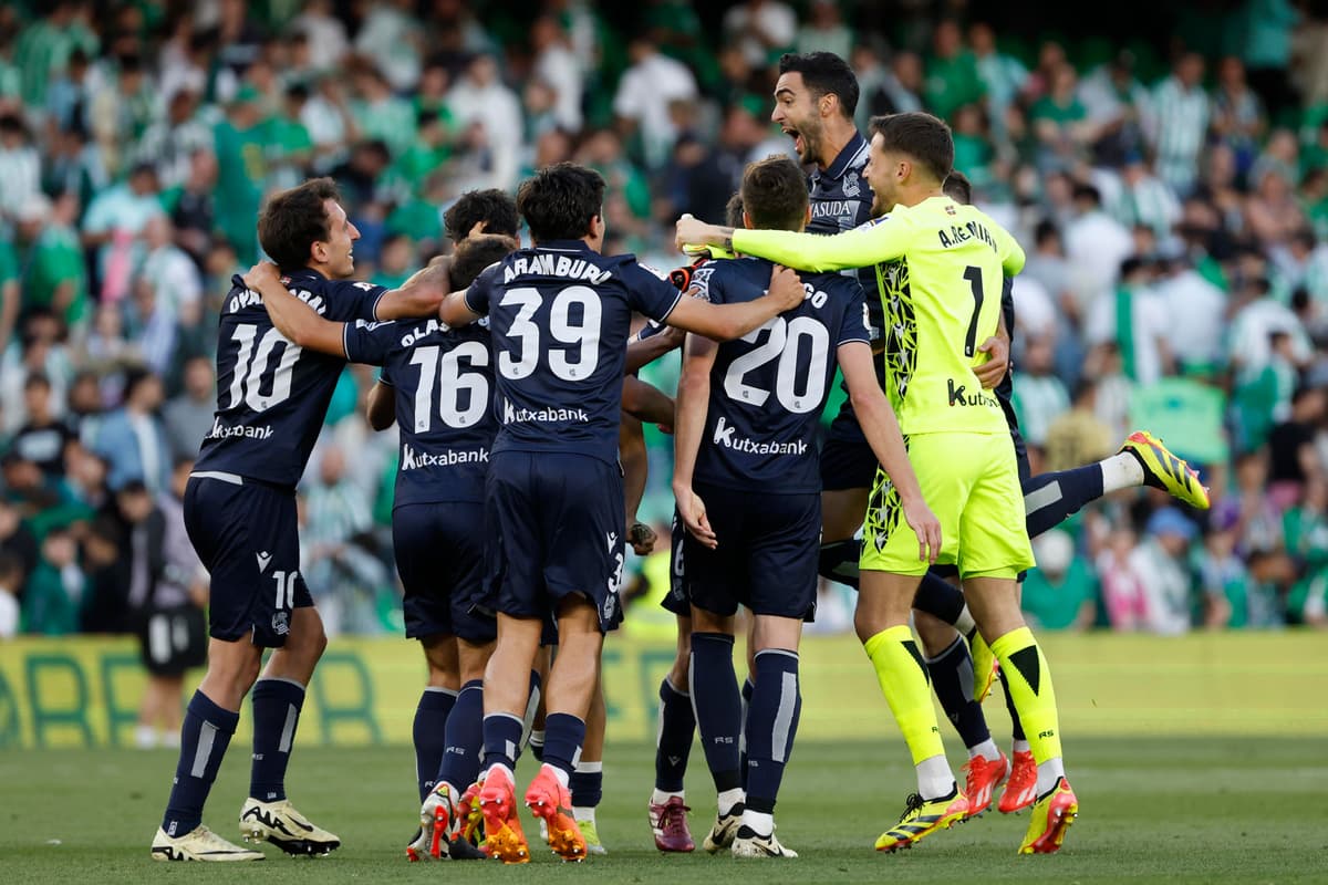 0-2. La Real gana y asegura la Liga Europa y el Betis se conforma con la Liga Conferencia