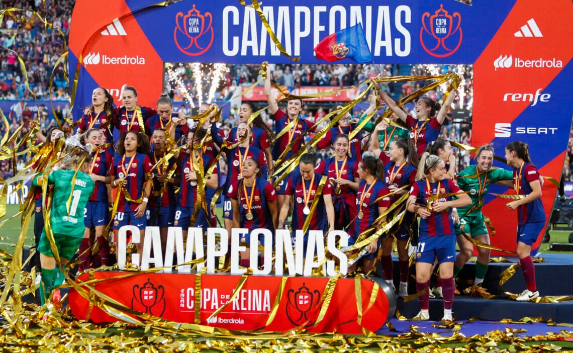 8-0. El Barça arrolla a la Real Sociedad y agranda su palmarés en la Copa de la Reina