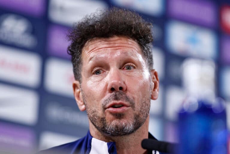 Argentino Simeone y subir el objetivo del club: «Una pregunta interesante para otro momento»