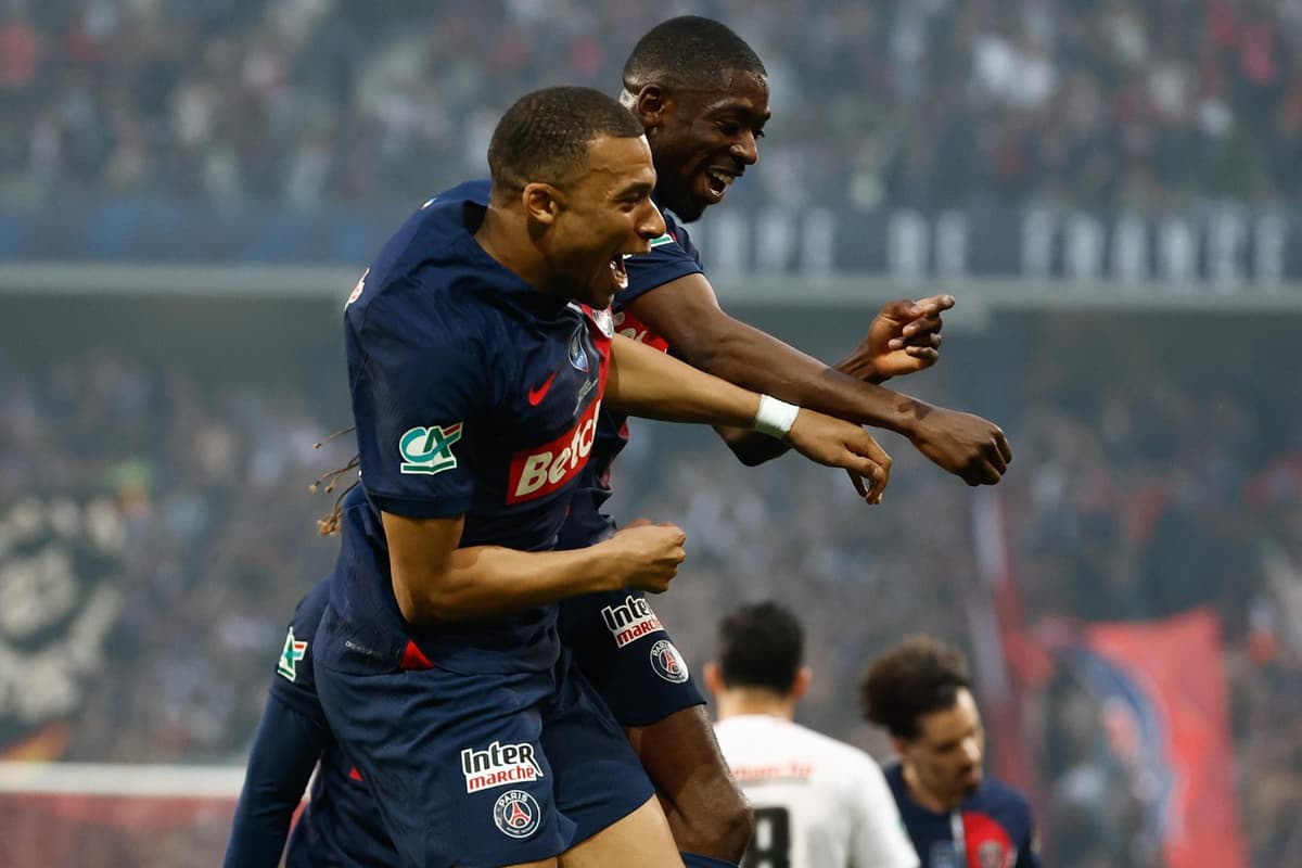 1-2. El PSG  despide a Mbappé con una Copa de Francia