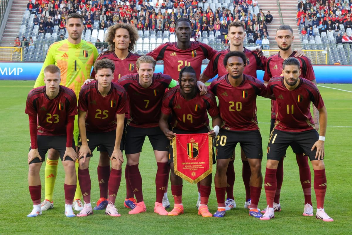 Bélgica mantiene su lista de 25 jugadores para la Eurocopa, sin Courtois