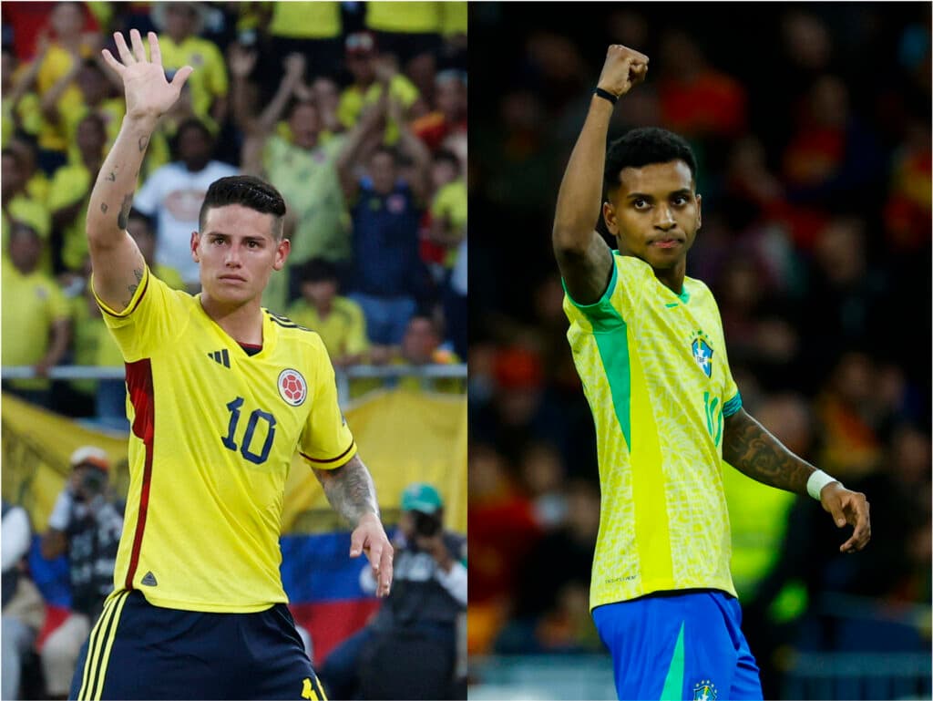 James vs Rodrygo: cara a cara entre dos ’10’ con pasado y presente madridista