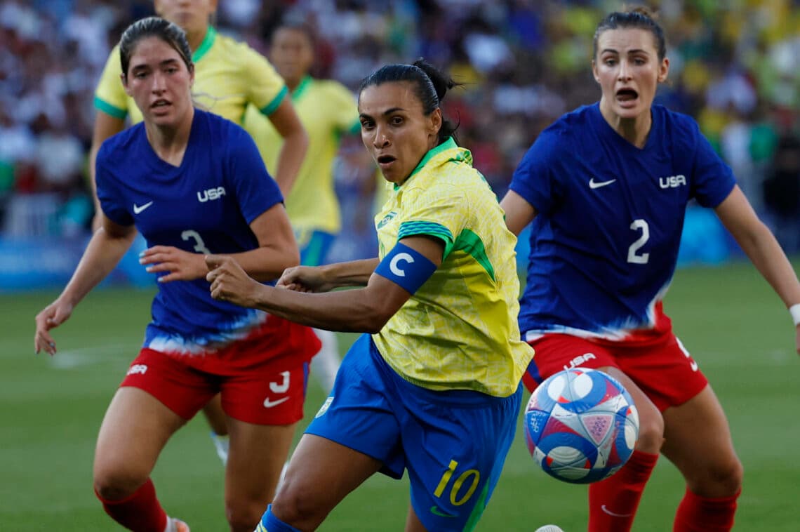 La brasileña Marta vuelve a chocar con Estados Unidos