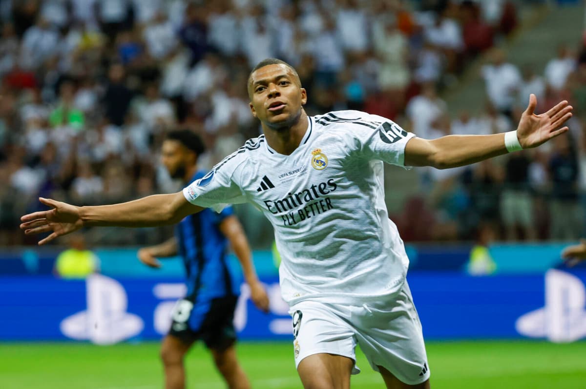 2-0: El Real Madrid firma su sexta Supercopa, Mbappé un debut soñado