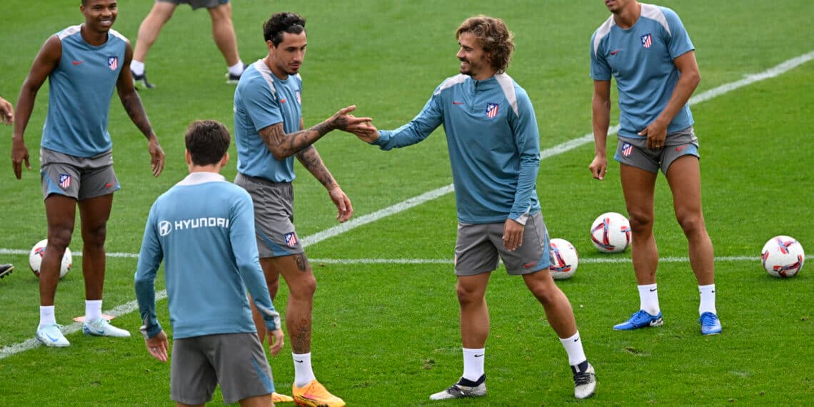 El Atlético se entrena sin el argentino De Paul
