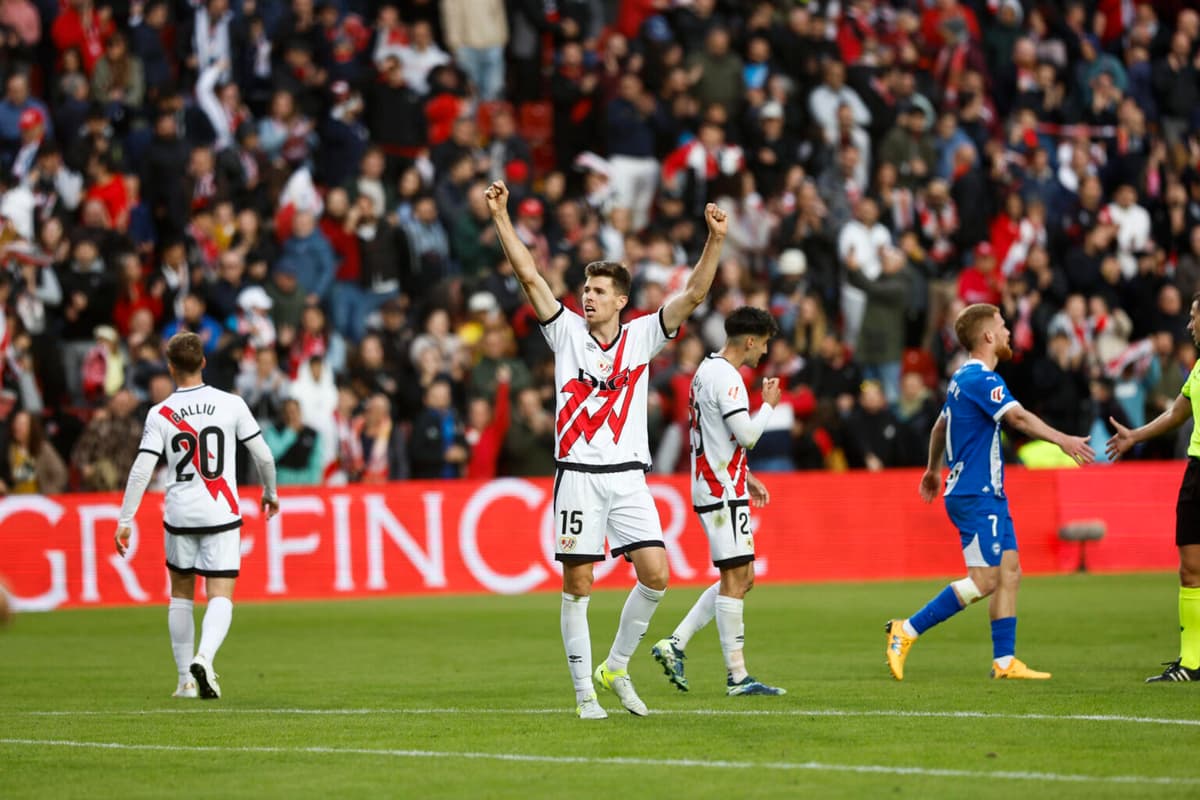 1-0. Argentino Batalla firma una victoria heróica del Rayo Vallecano