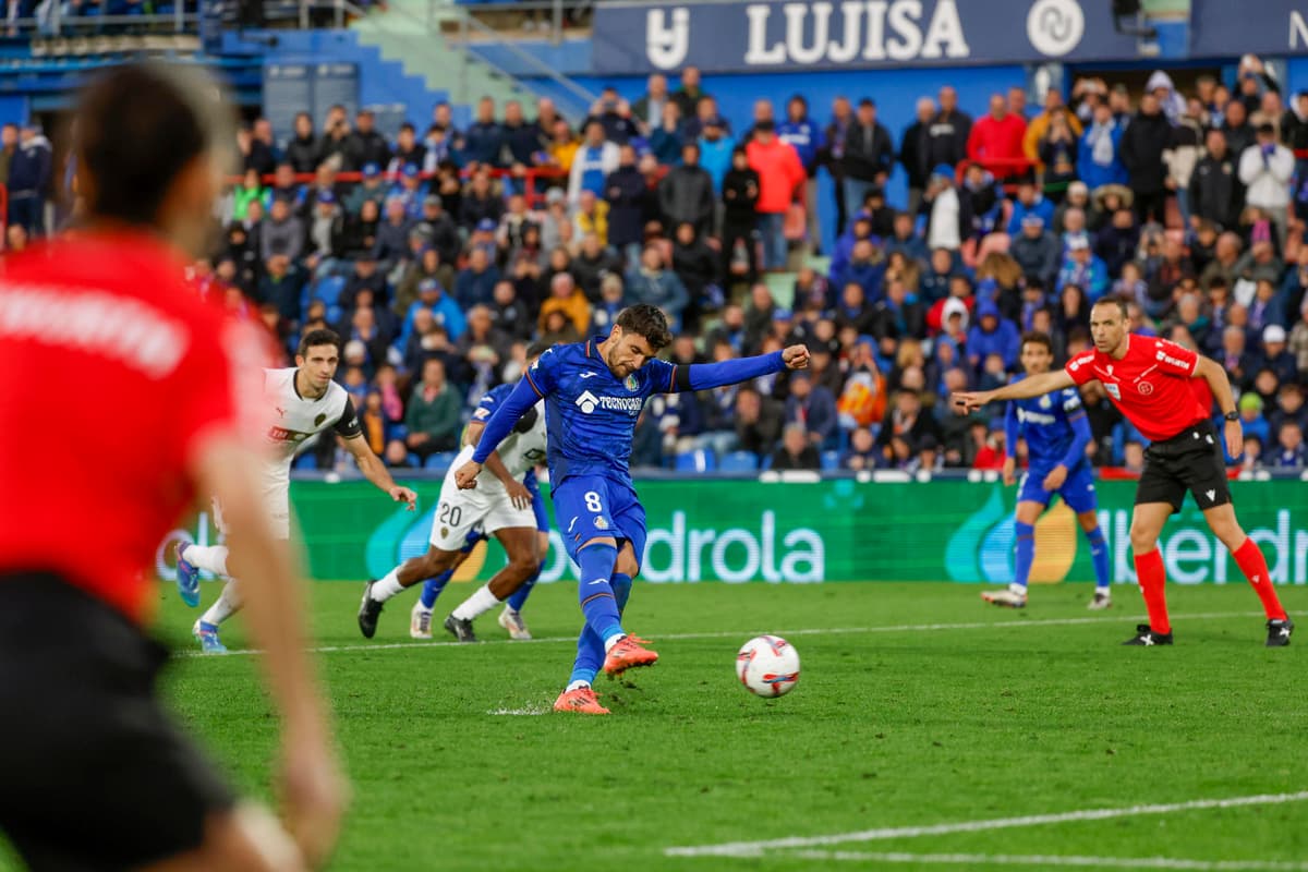 1-1. Goles sudamericanos entre Getafe y Valencia