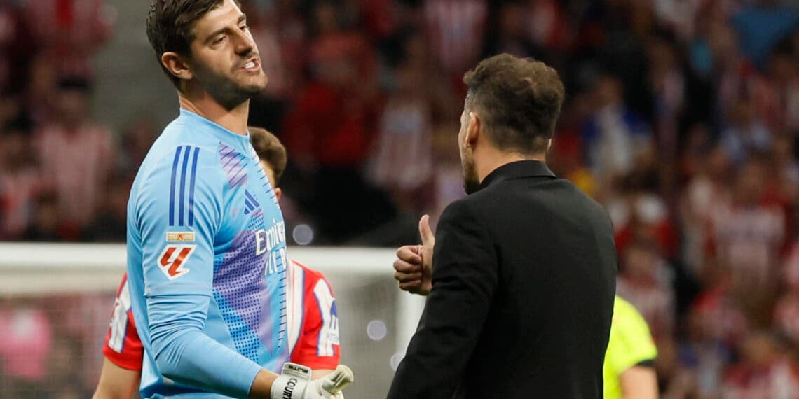 Ancelotti responde al argentino Simeone: «Hablar del comportamiento de Courtois es desviar el tiro»