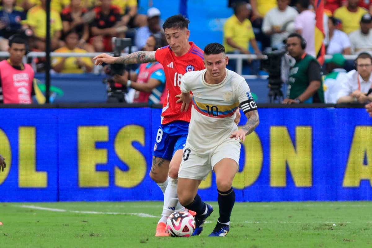 Colombiano James Rodríguez y argentino Simeone en la LaLiga