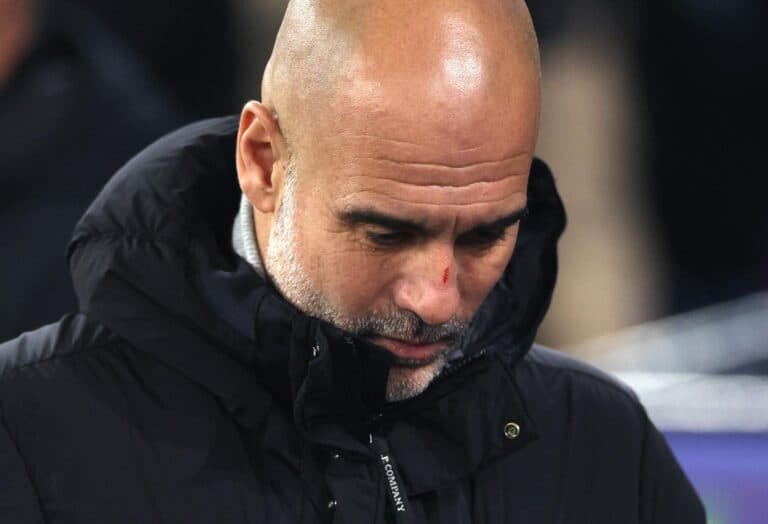 1-2. Español Pep Guardiola vivió un infierno en Old Trafford