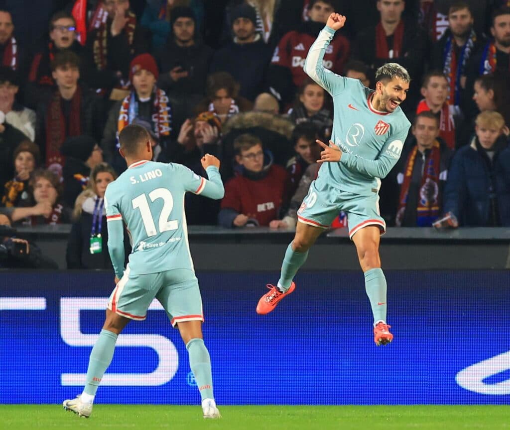 El Atlético logra la mayor goleada de su historia como visitante en competición europea