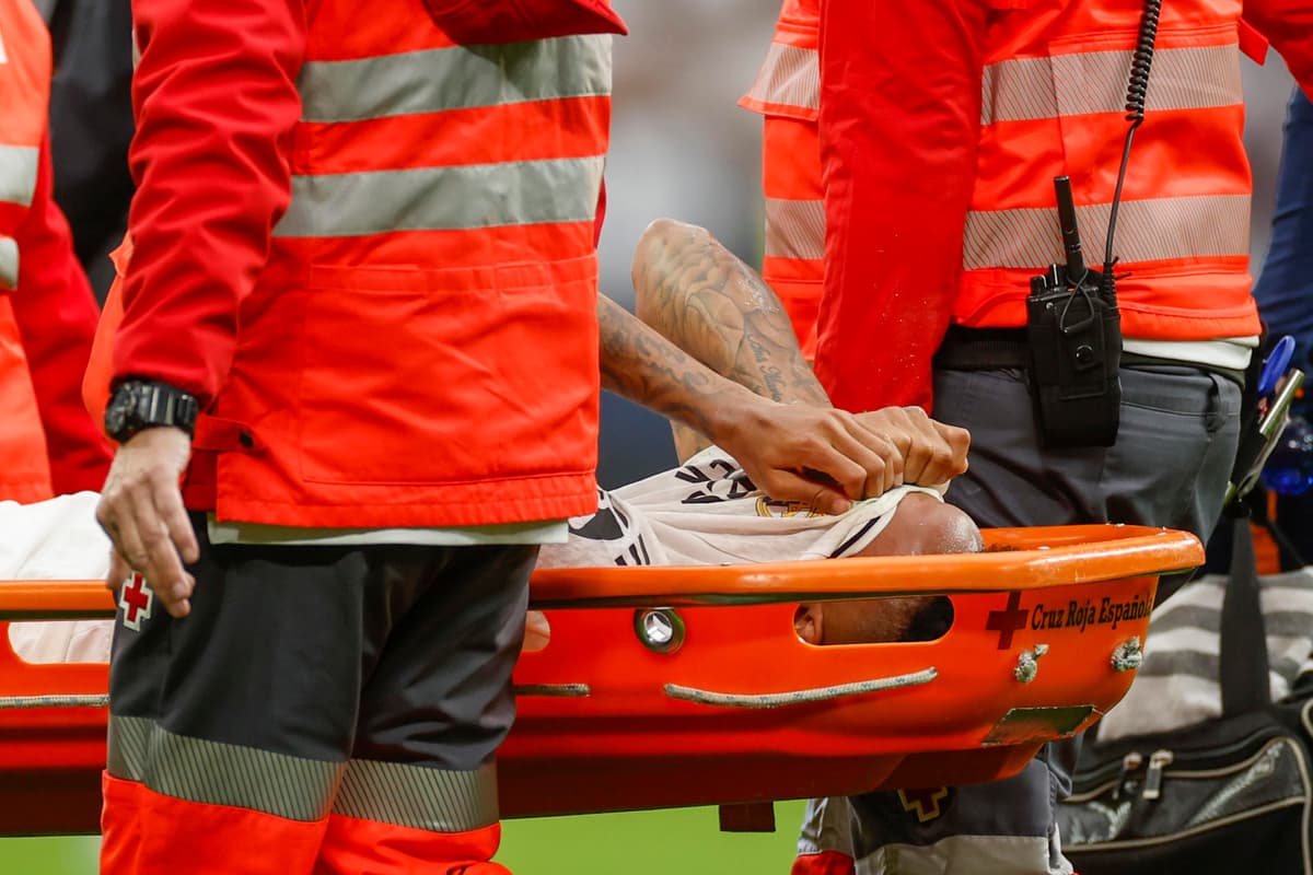 Brasileño Militao sufre una rotura de ligamento cruzado anterior en la rodilla derecha