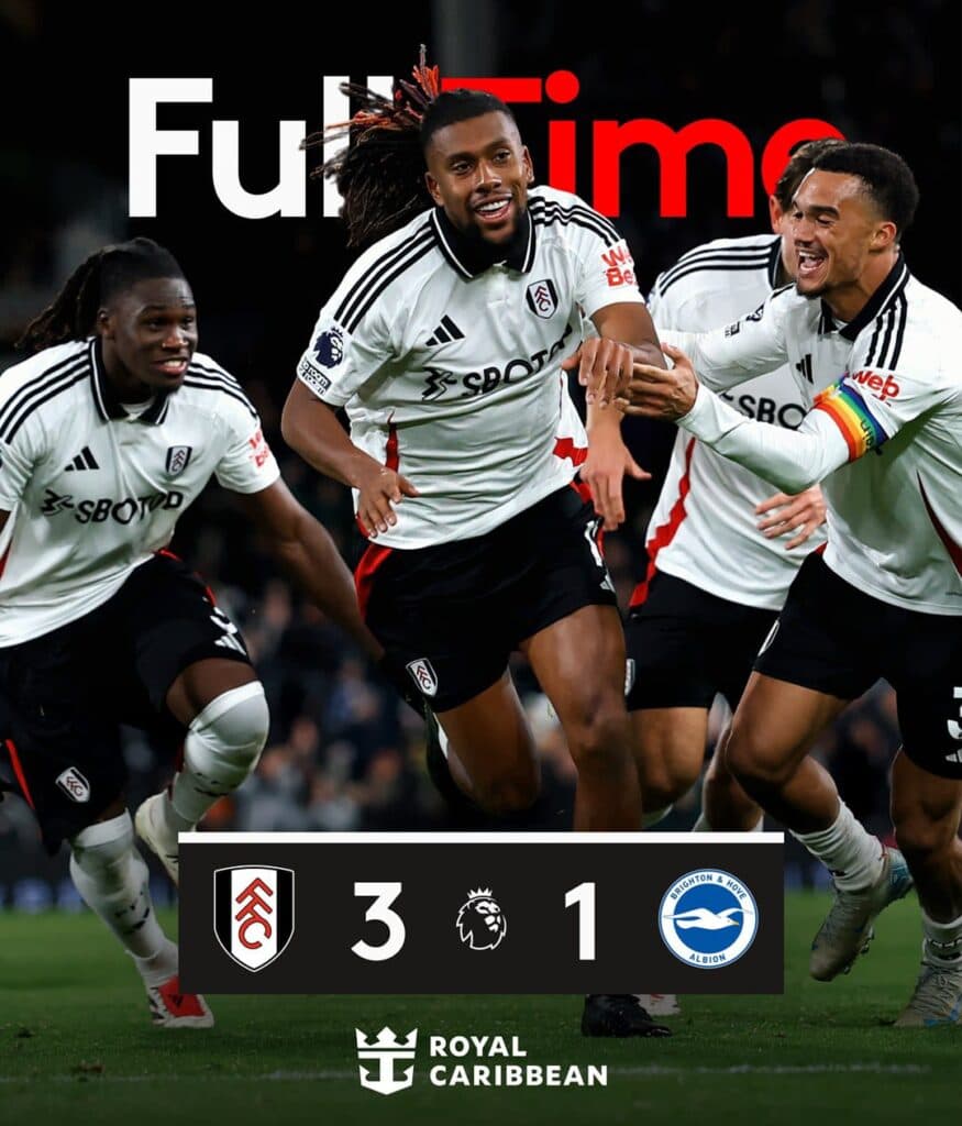 Fulham supera al Brighton 3-1 con un pálido Pervis Estupiñán
