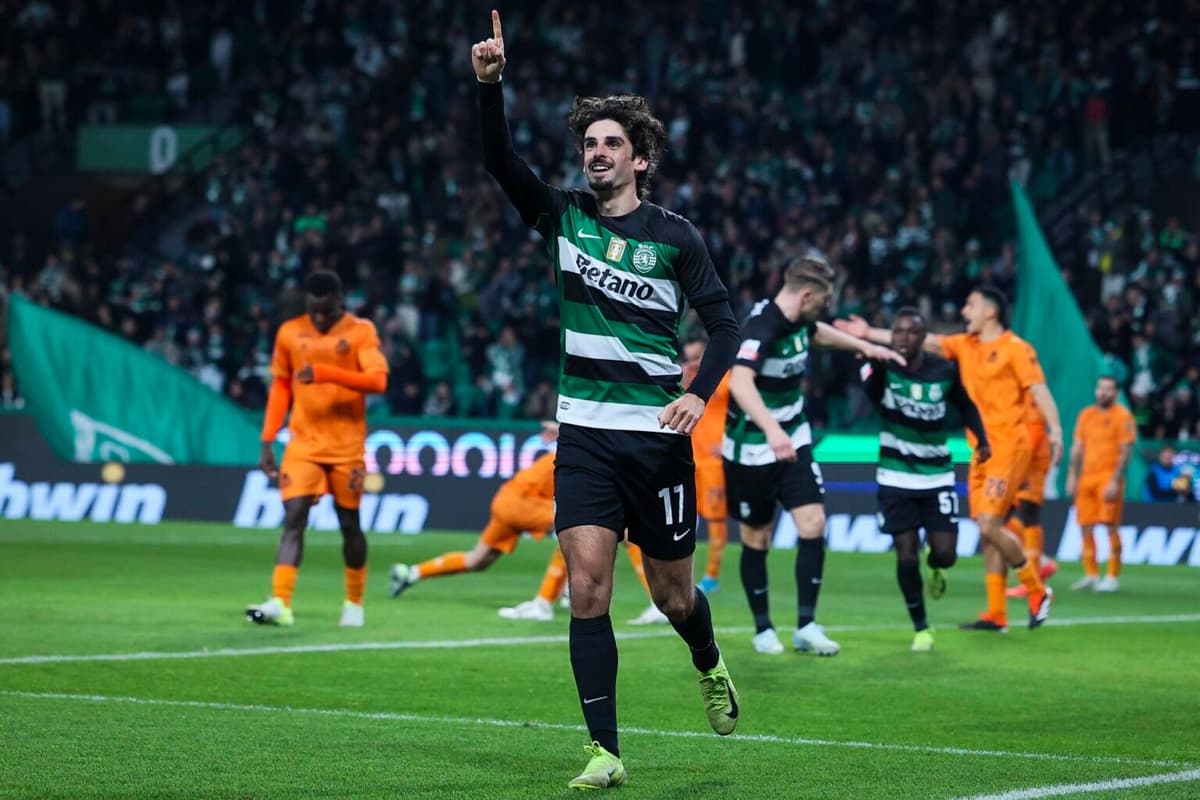 Trincao resucita al Sporting del uruguayo Maxi Araujo