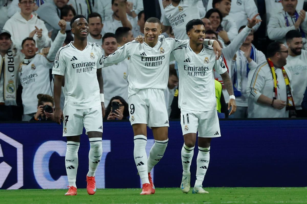 Mbappé y los brasileños Vinícius-Rodrygo, el tridente que mete miedo