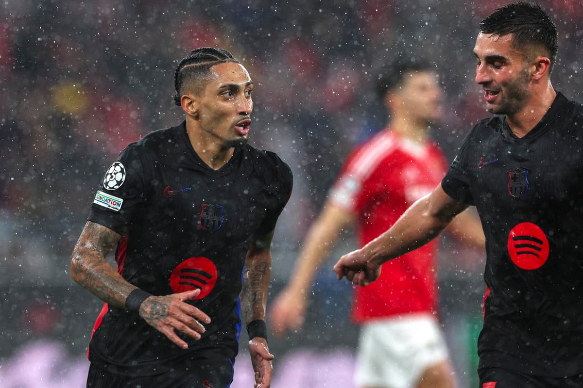 El Barcelona, directo a octavos con doblete del brasileño Raphinha