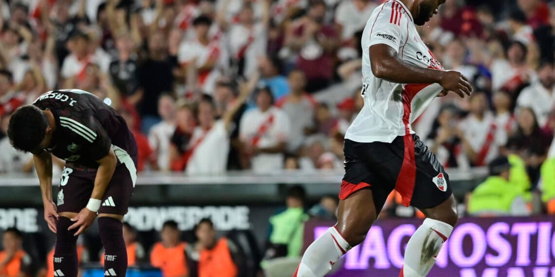 River le gana a México con gran actuación del colombiano Borja