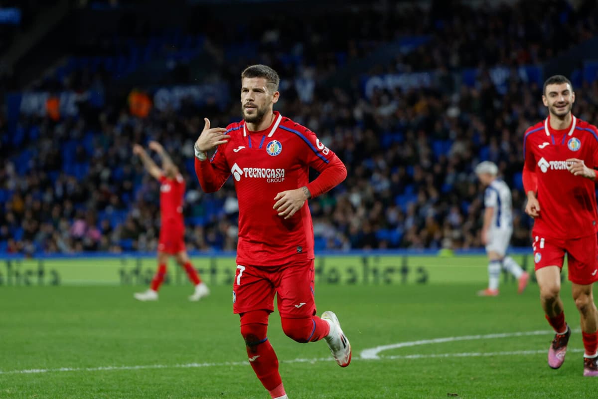 0-3. El Getafe fulmina a la Real del venezolano Aramburu