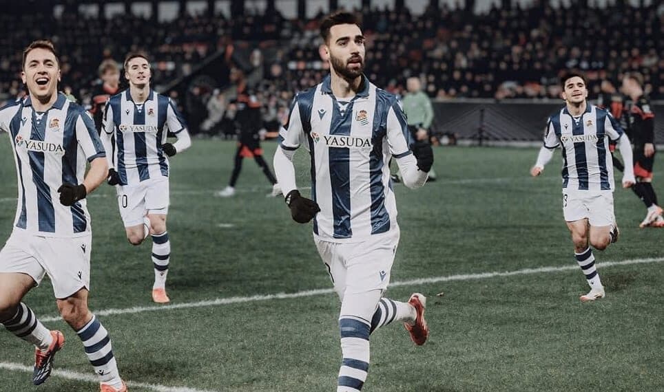 Aramburu, Castillo y Osorio, presentes en la victoria de Real Sociedad ante Midtjylland