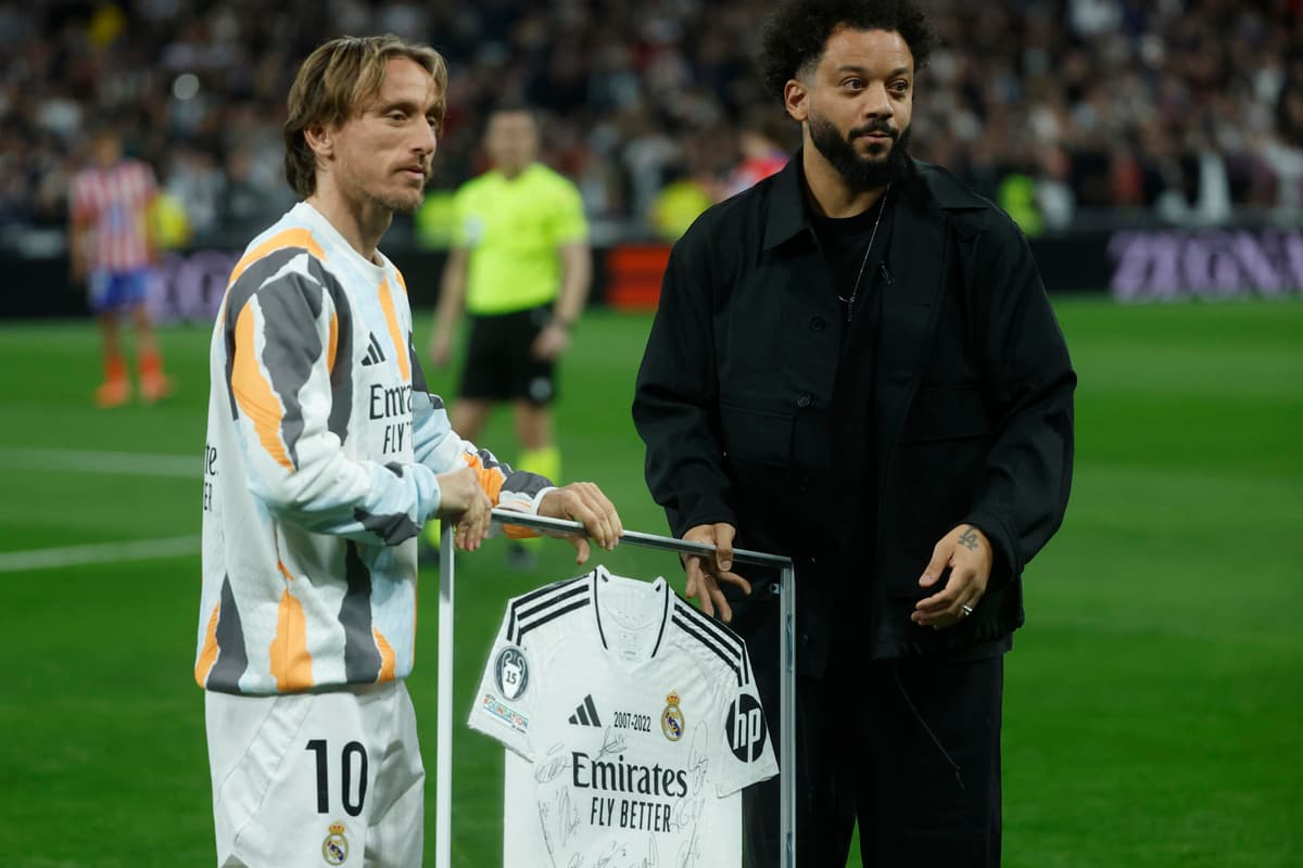 El Real Madrid homenajea al brasileño Marcelo