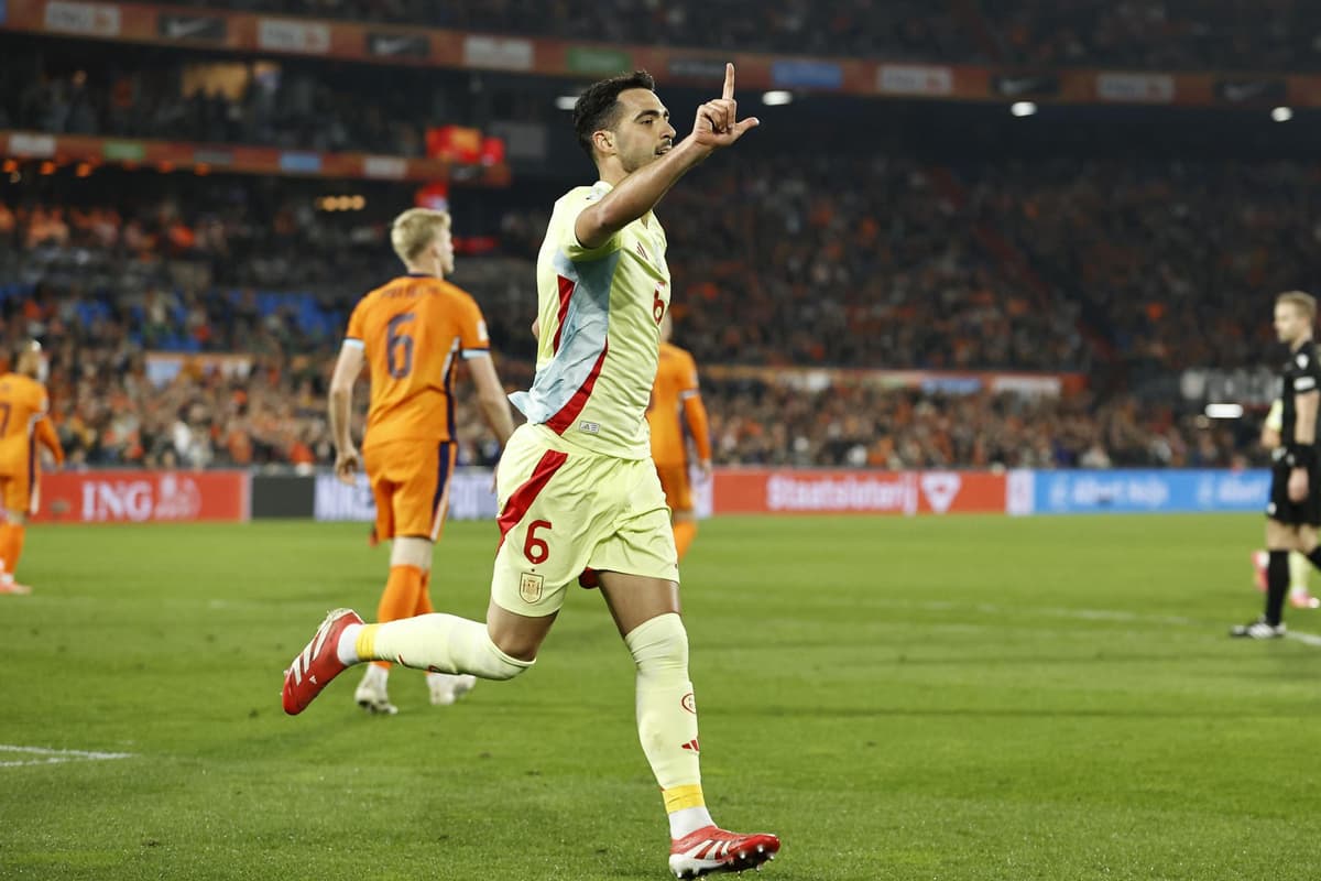 El español Mikel Merino sostiene la racha en el minuto 93