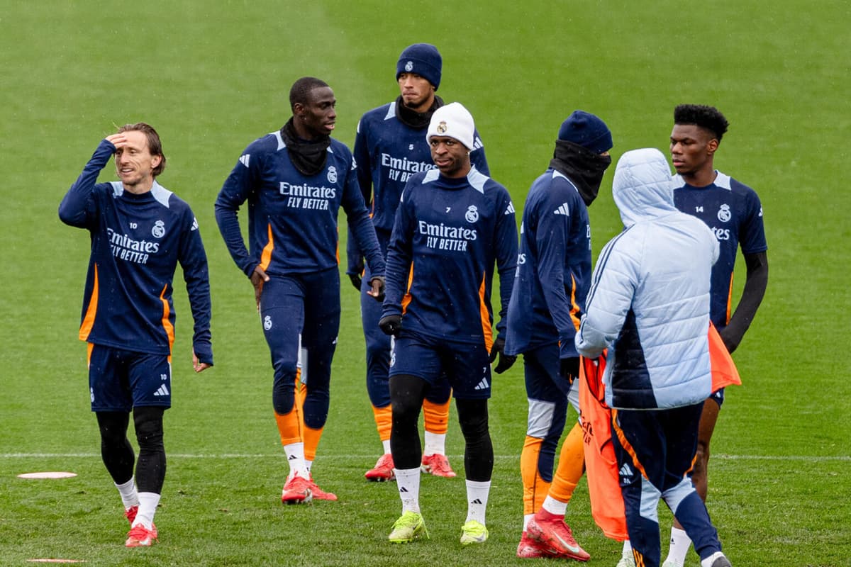 Uruguayo Valverde entrenó con el Madrid