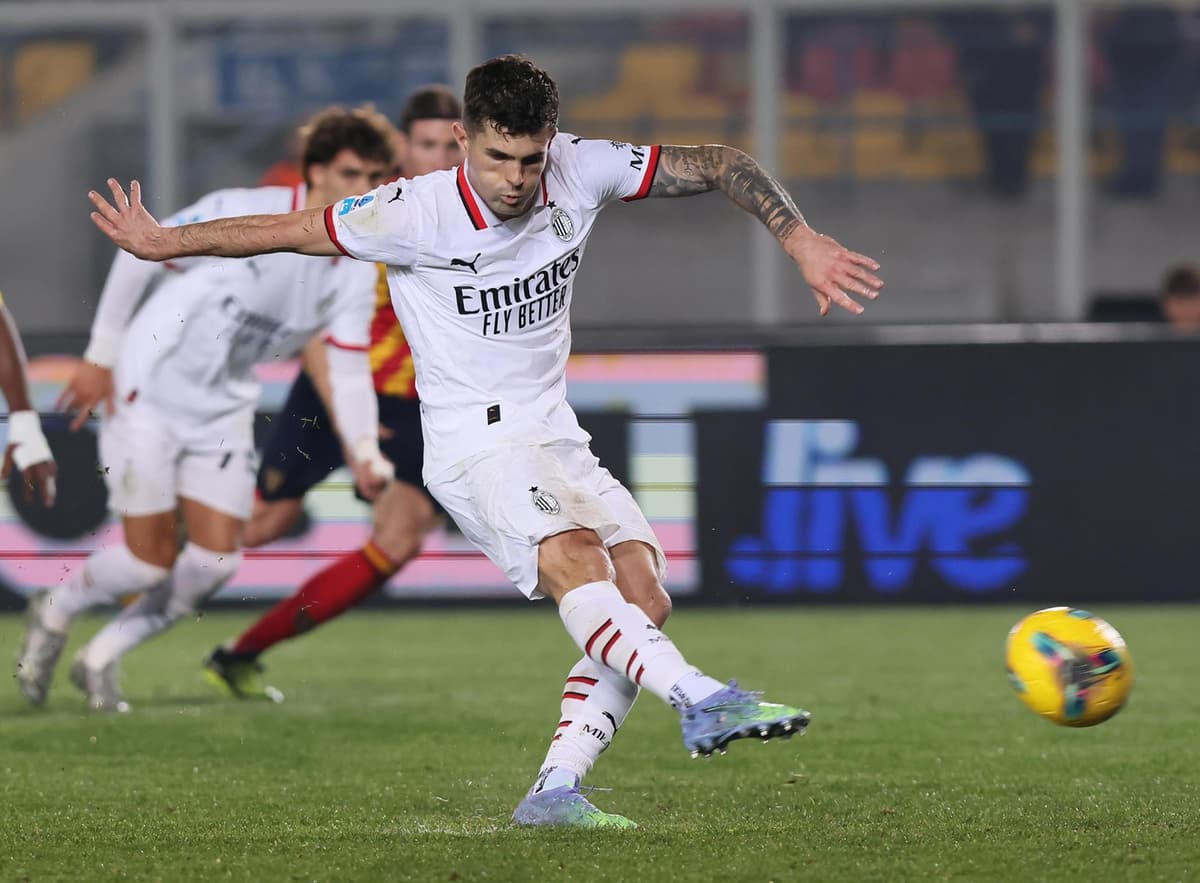 Doblete del estadounidense Pulisic y remontada del Milan