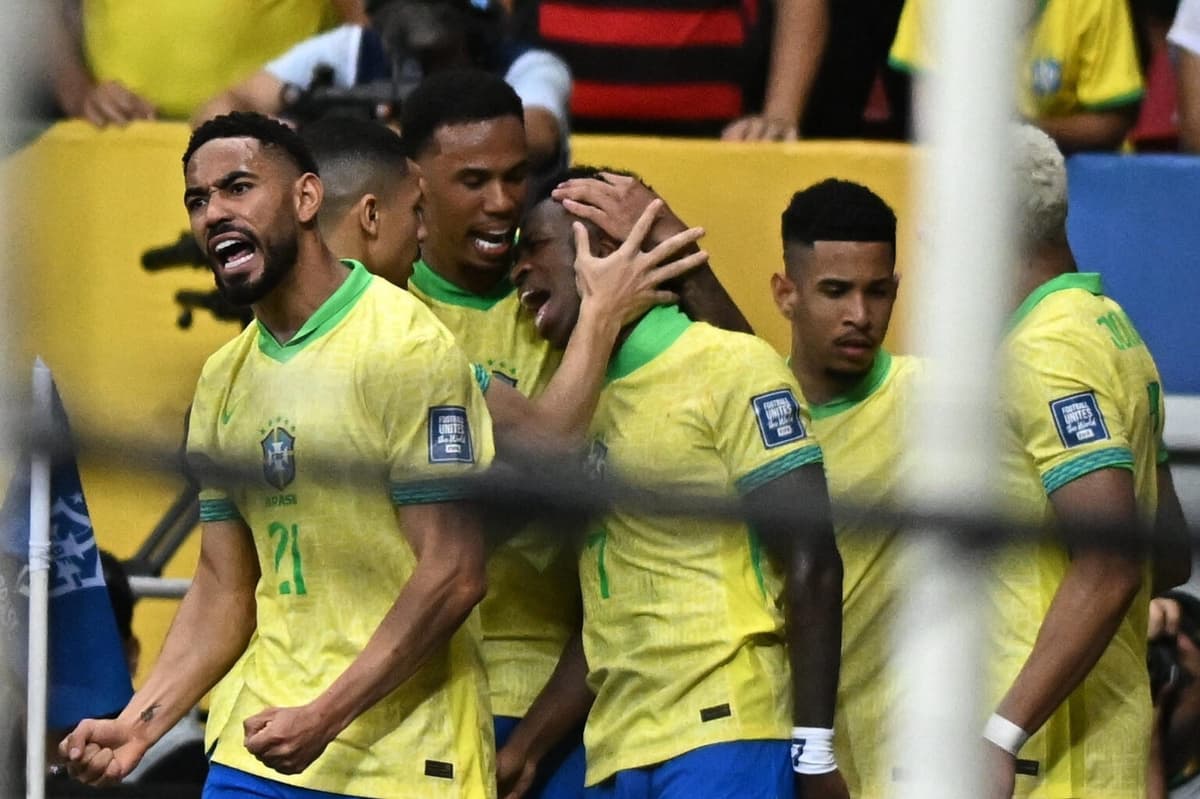 El brasileño Vinícius Júnior tumba a Colombia en el último suspiro