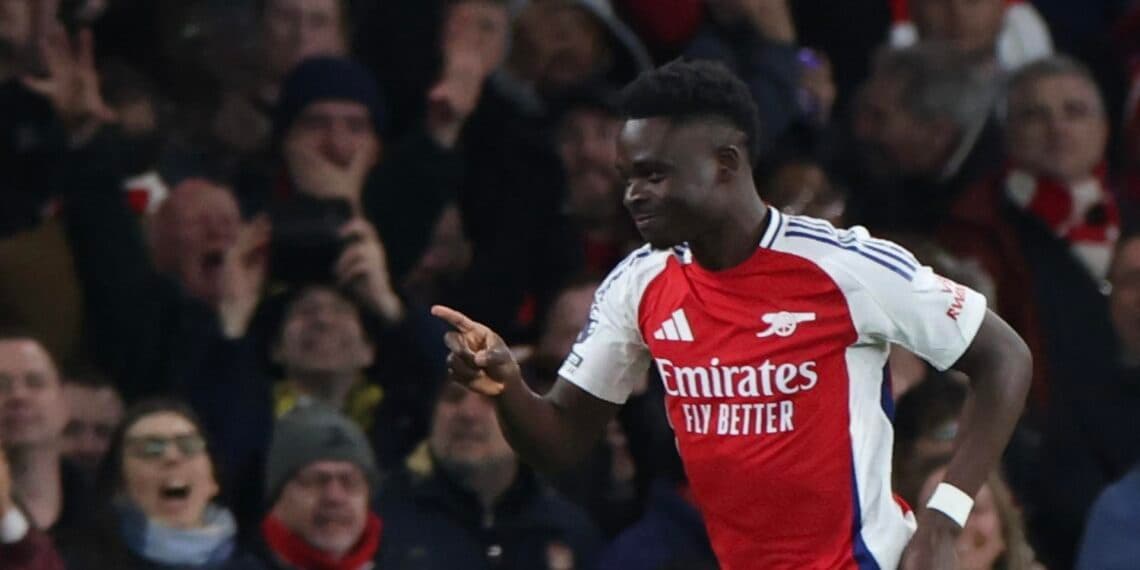 El regreso de Saka doblega al mexicano Raúl Jiménez