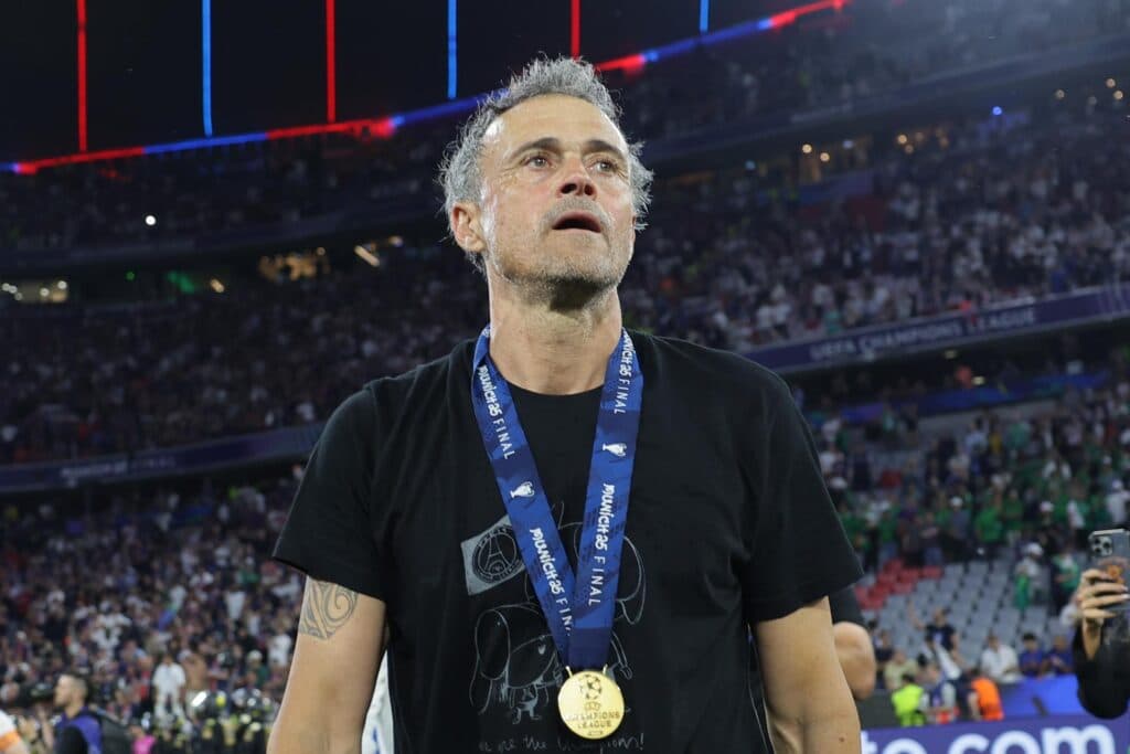 El epañol Luis Enrique se acuerda de su hija