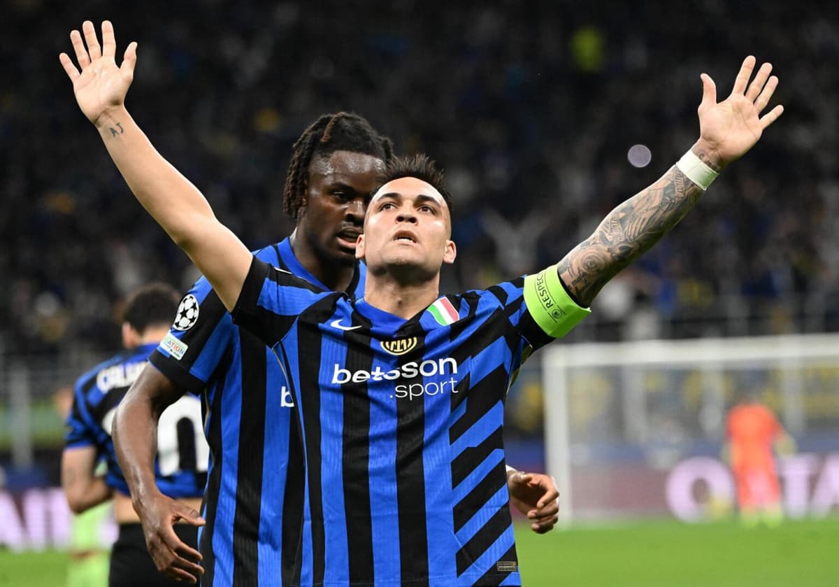 El Inter con la figura del argentino Lautaro le arrebata la gloria al Barcelona del brasileño Raphinha