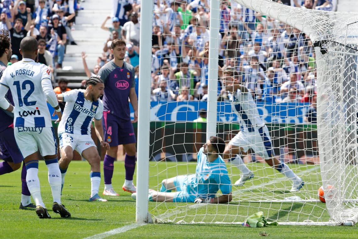 La necesidad del Leganés castiga al Espanyol del argentino Cabrera