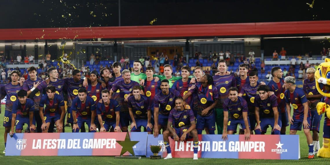 Barcelona se divierte en su presentación, con sus sudamericanos como estrellas