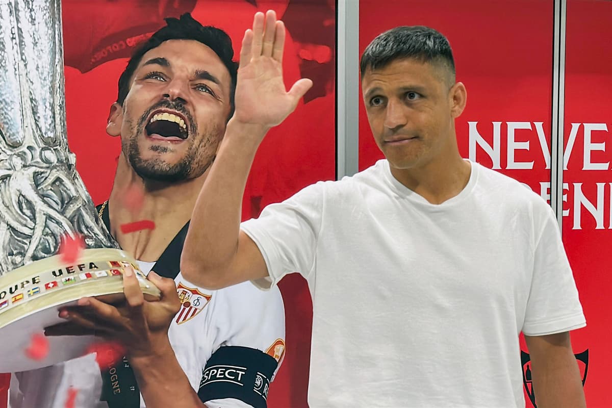 El primer dia del chileno Alexis Sanchez en Sevilla