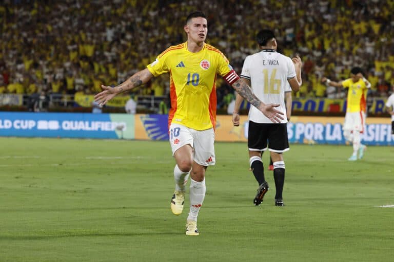 James Rodríguez jugó más tiempo en amistoso de Colombia que en Minnesota luego de dos meses