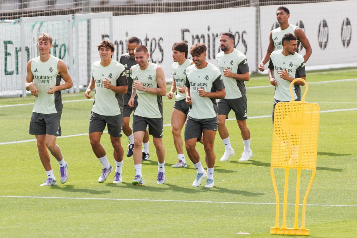 El Real Madrid cierra la preparación de la visita a la Real con Bellingham y el uruguayo Valverde
