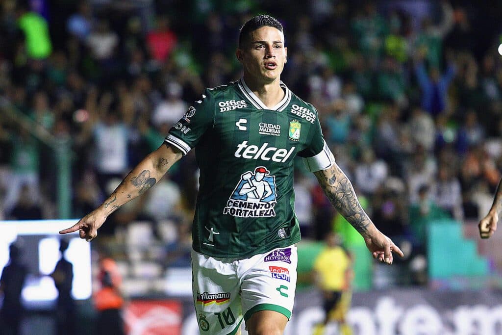 El colombiano James Rodríguez anota y asiste en empate del León ante el Mazatlán