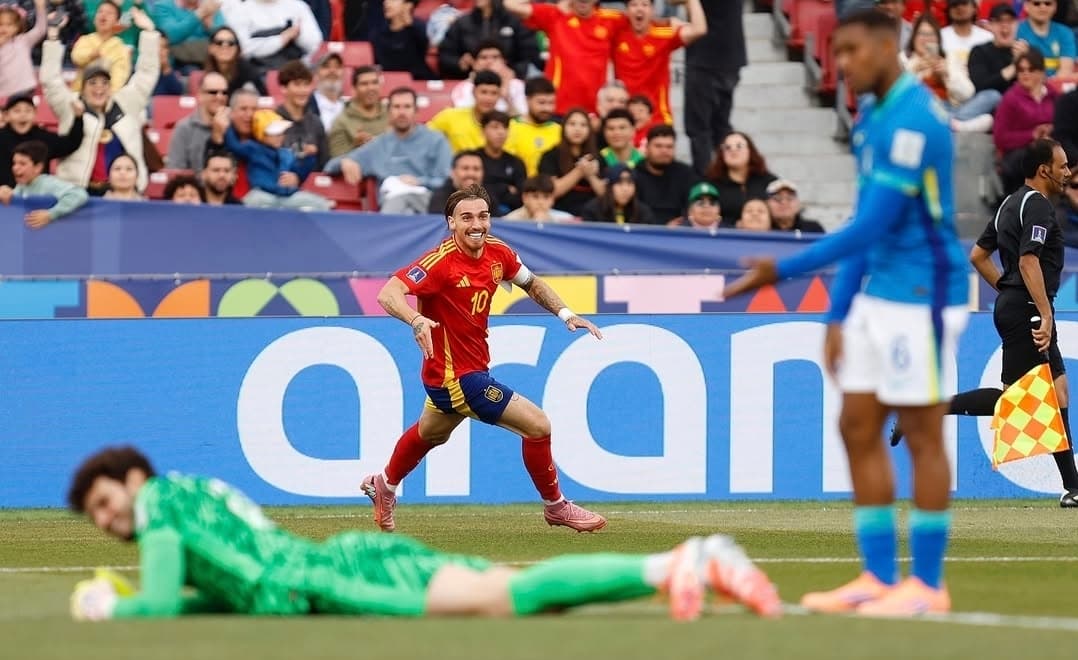 Brasil es eliminada por España, batacazo en el Mundial Sub 20