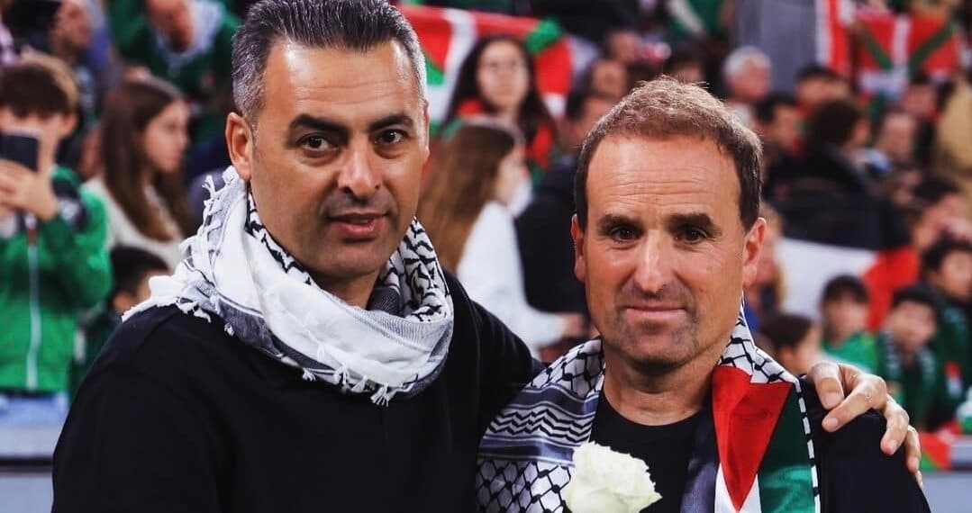 Las selecciones de Euskadi y Palestina destacan lo humano en San Mamés