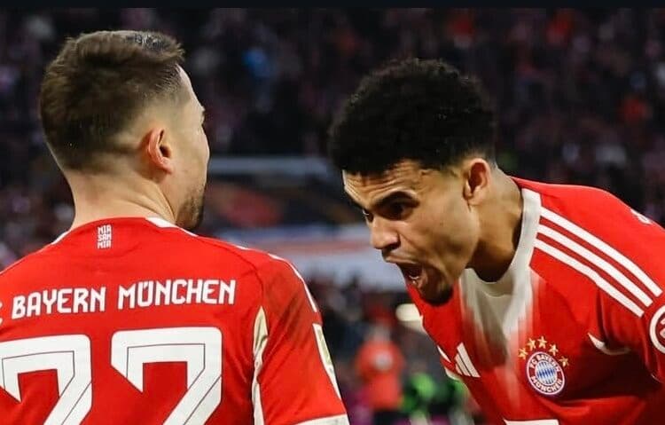 Con gol y asistencia, colombiano Luis Diaz conduce al Bayern a un nuevo triunfo