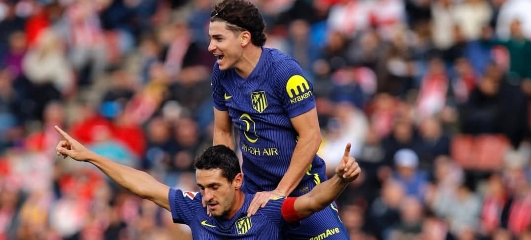 Asistencia del albiceleste Julián Álvarez en goleada del Atlético de Madrid ante el Girona