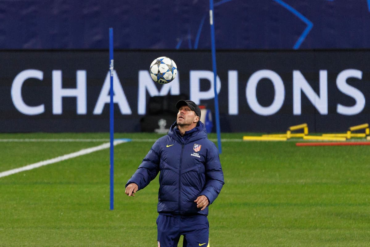El Atlético, del argentino Simeone contra las dudas en Eindhoven