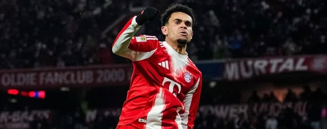Un gol y dos asistencias del colombiano Luis Díaz, para que el Bayern fulmine al Wolfsburgo