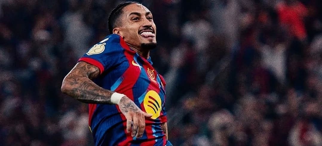 El Barcelona gana en Arabia al Real Madrid, con un brasileño Raphinha imparable