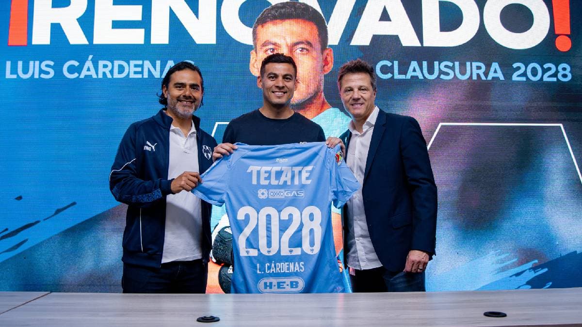 Monterrey asegura al mexicano Luis Cárdenas