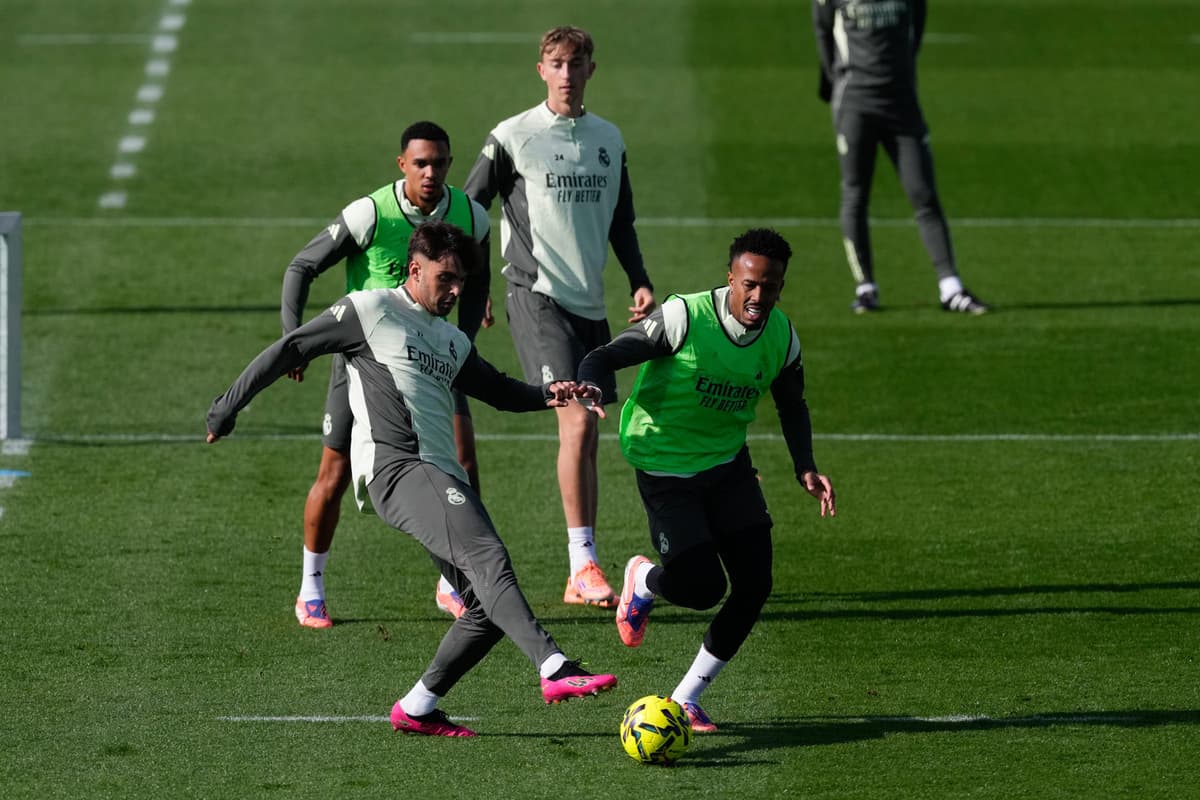 El Real Madrid regresa a los entrenamientos con el brasileño Militao en el grupo